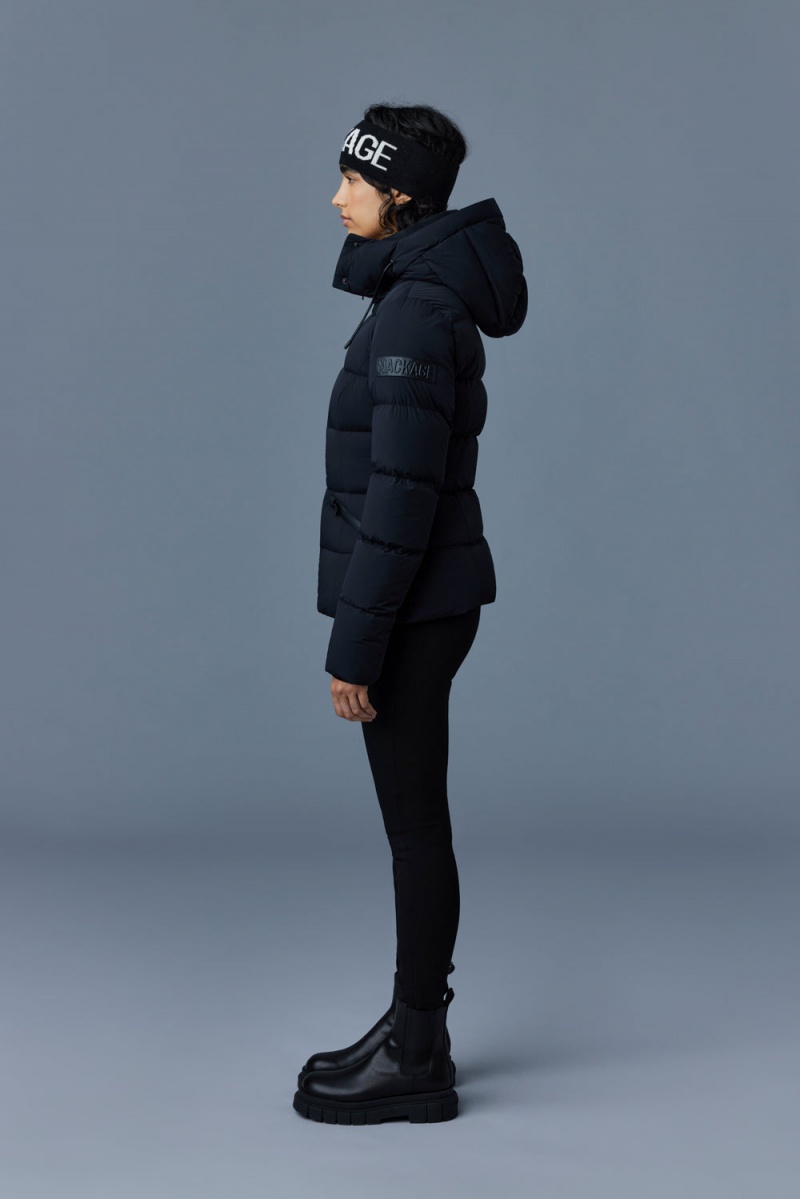Mackage Madalyn Agile 360 Light Hood Dunjackor Dam Svarta | AVRBW-4835