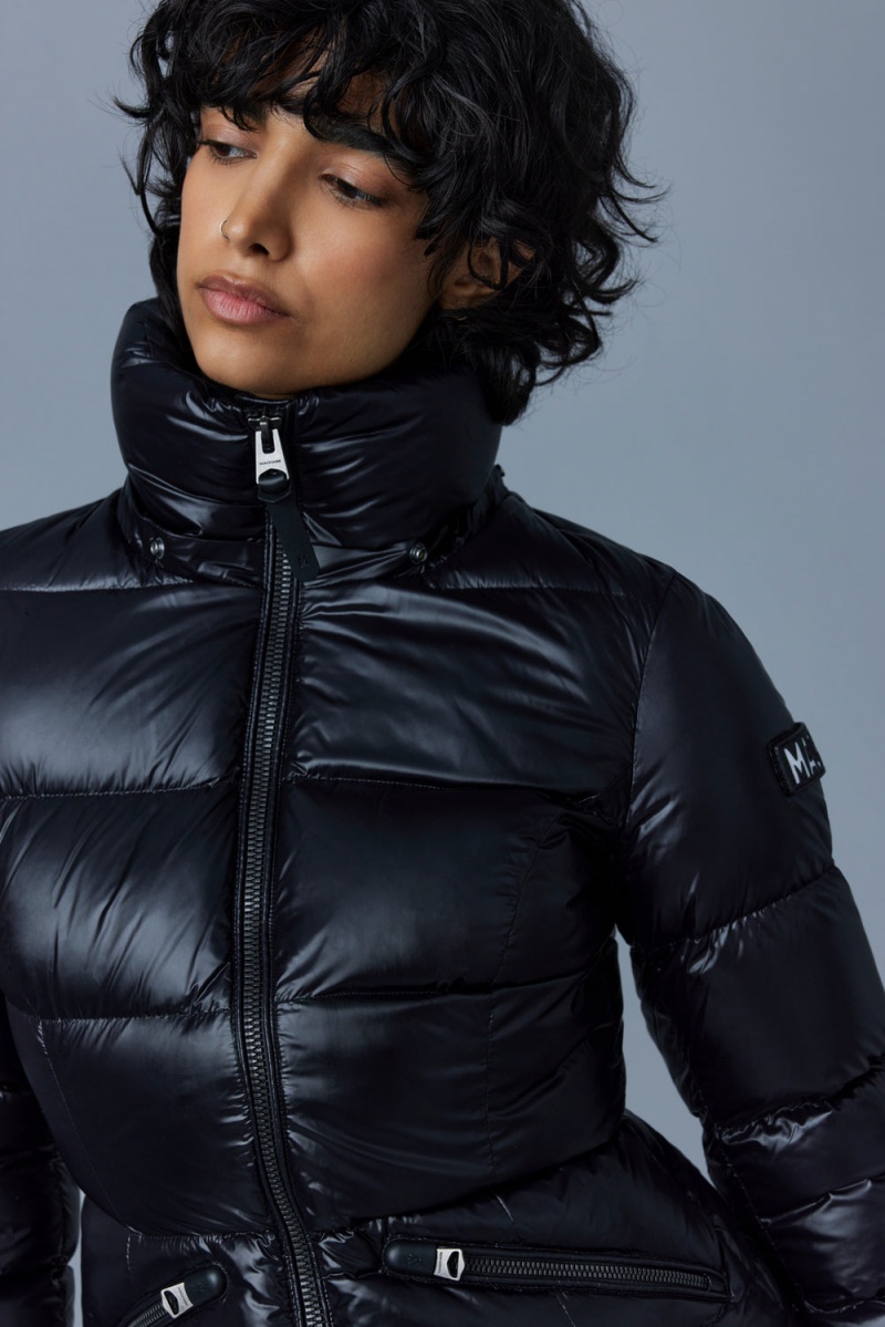Mackage Madalyn Lustrous Light Shearling Dunjackor Dam Svarta | ZTIXS-8612