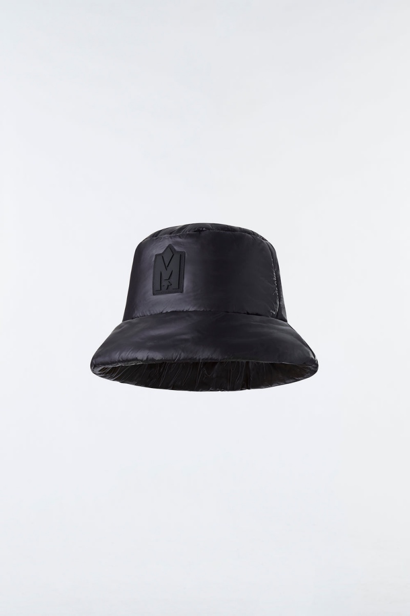 Mackage Maddy Light Down Logo Bucket Hatt Herr Svarta | UDSKA-2105