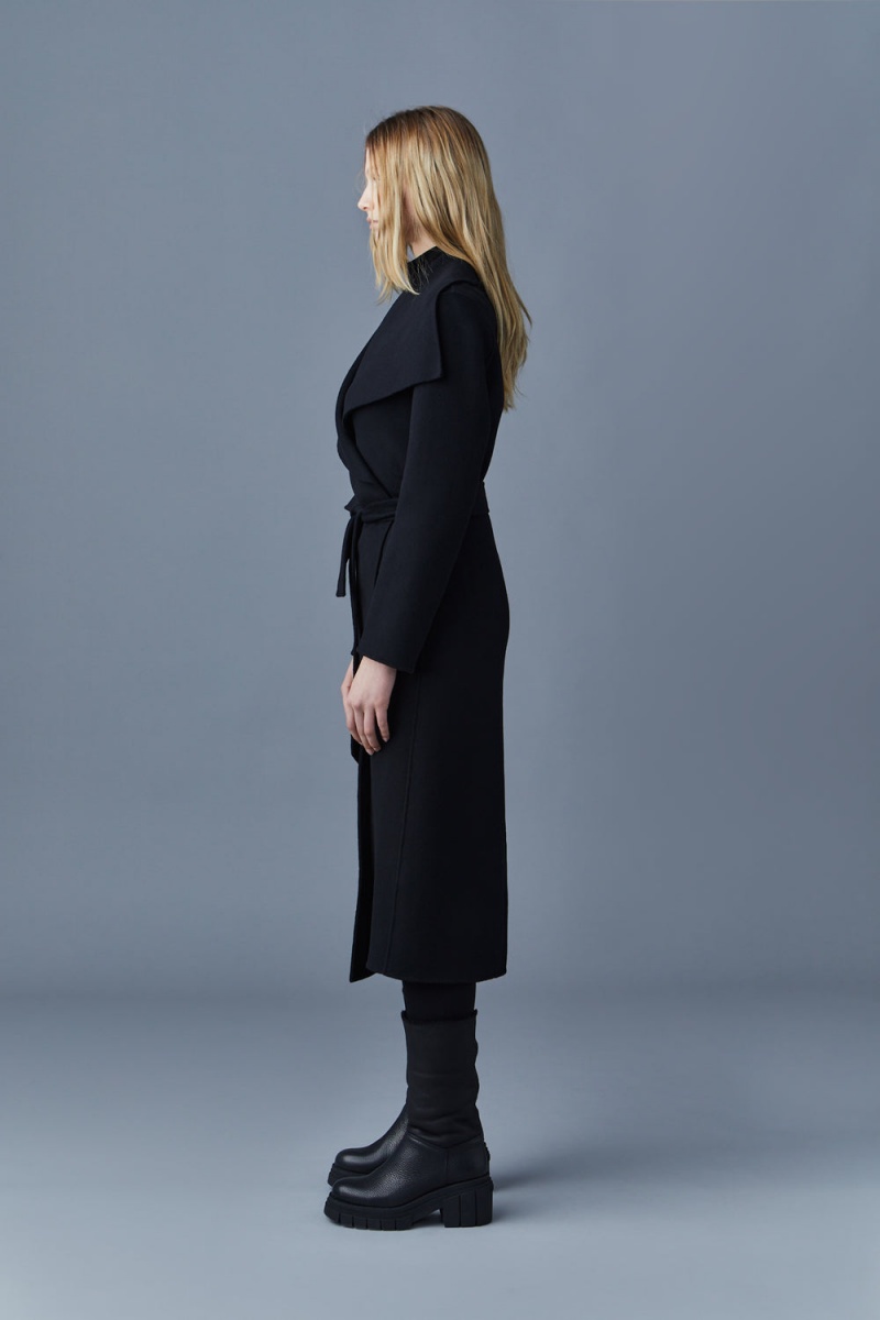 Mackage Mai-Cn Double-Face Ull Wrap Rockar Dam Svarta | EPSBA-2380