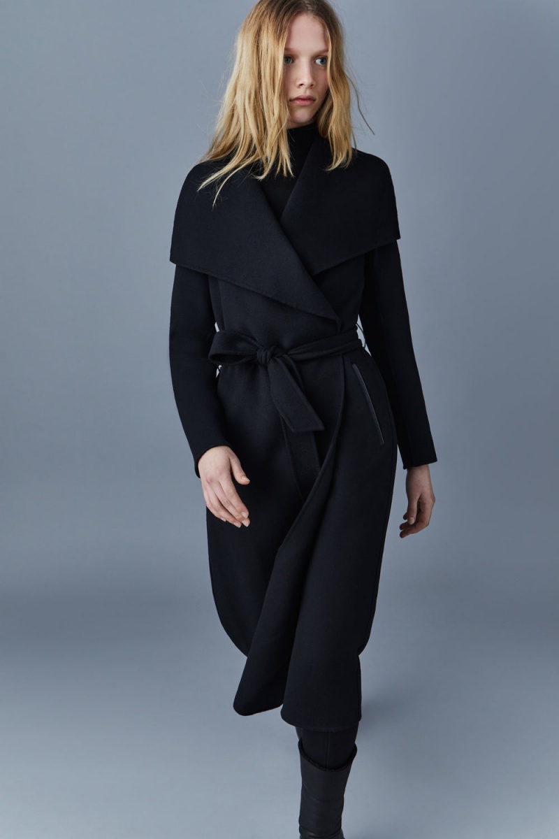 Mackage Mai-Cn Double-Face Ull Wrap Rockar Dam Svarta | EPSBA-2380