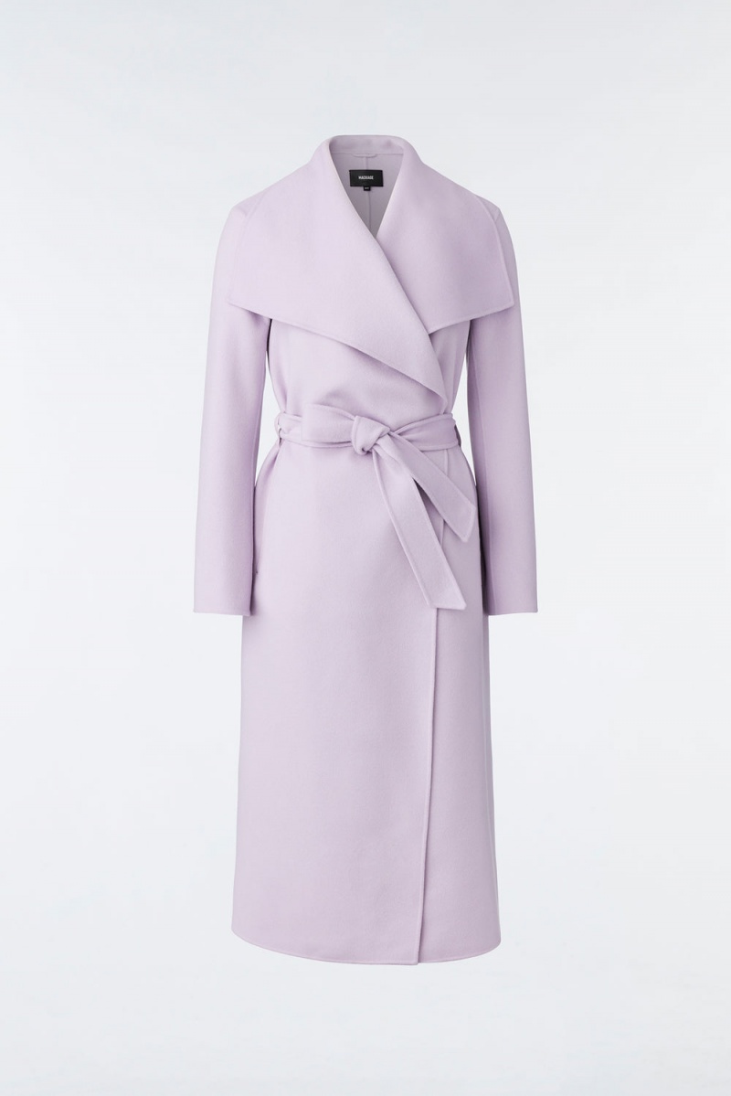 Mackage Mai-Cn Double-Face Ull Wrap Rockar Dam Lila | UEIMB-1035