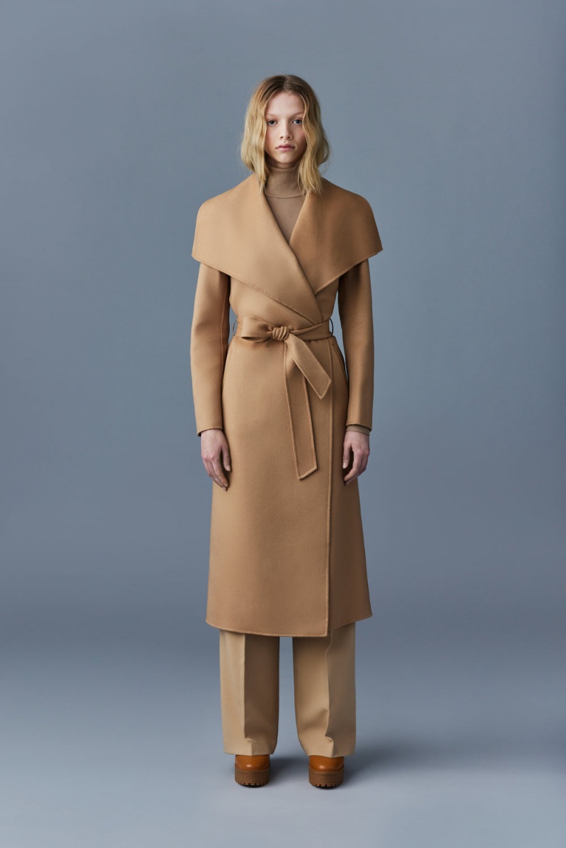 Mackage Mai-Cn Double-Face Ull Wrap Rockar Dam Bruna | NCGLO-1748