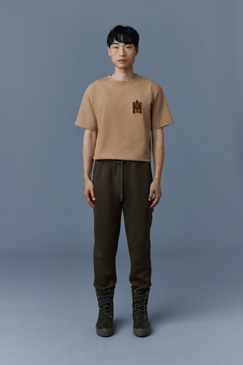 Mackage Marvin Double Face Jersey Sweatpants Herr Olivgröna | CPFMX-0714