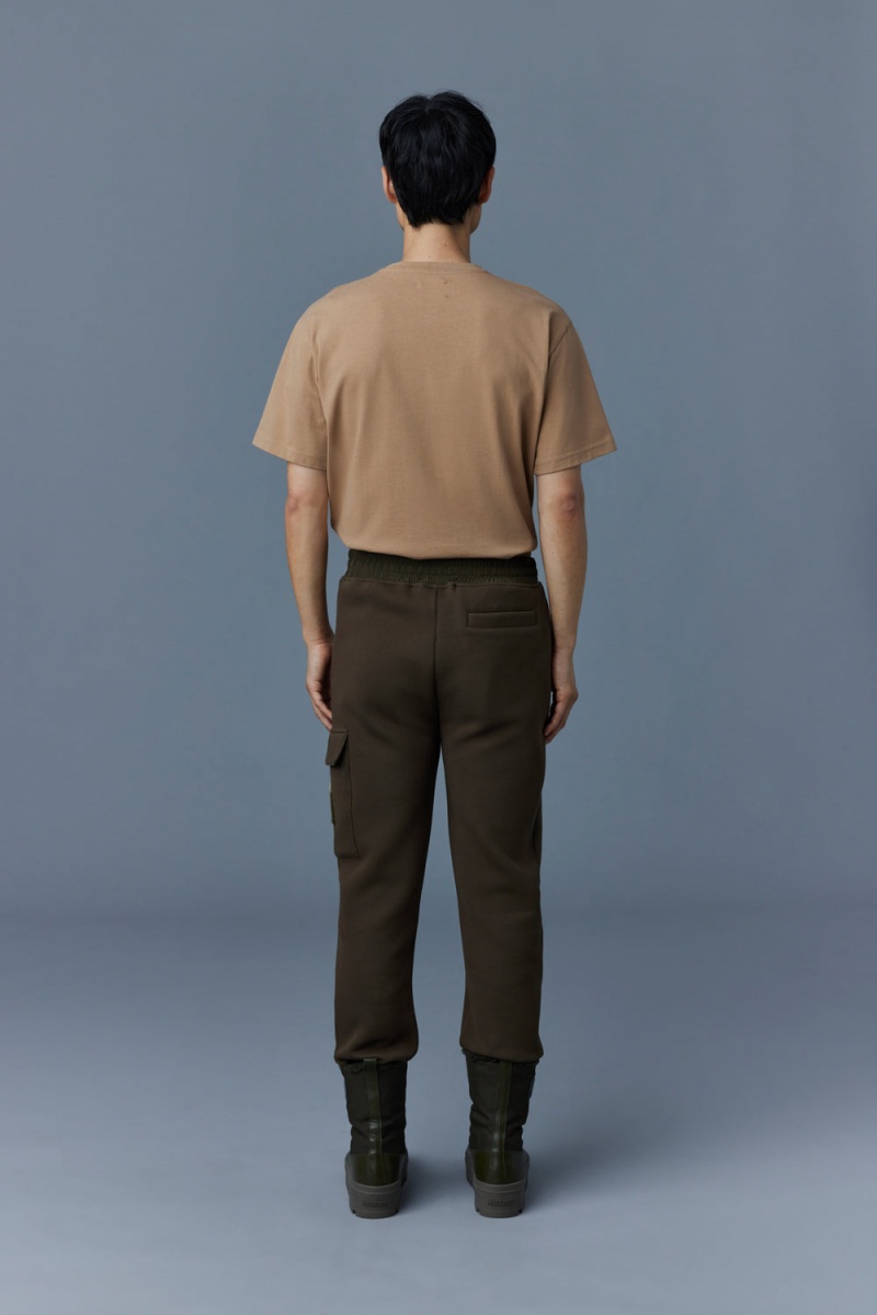 Mackage Marvin Double Face Jersey Sweatpants Herr Olivgröna | CPFMX-0714