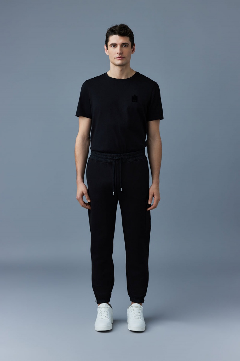 Mackage Marvin Double Face Jersey Sweatpants Herr Svarta | YPAVZ-3158