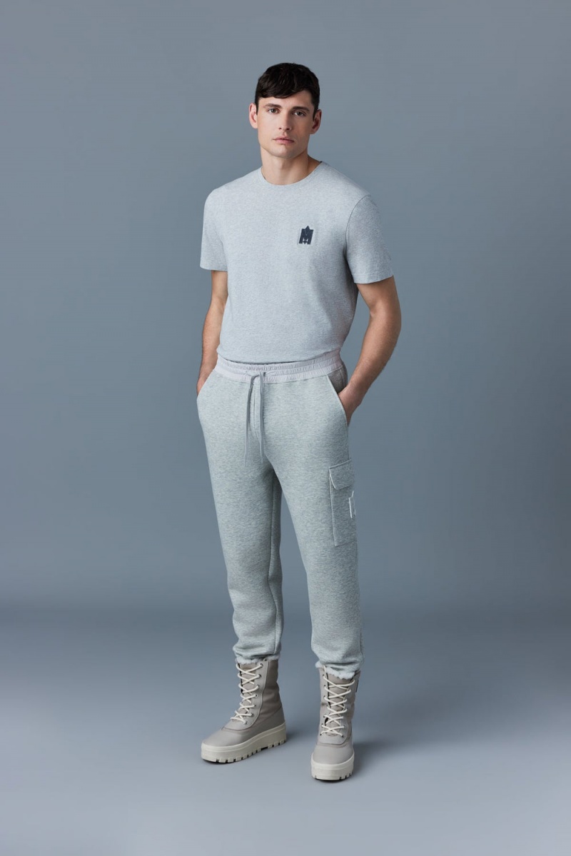 Mackage Marvin Double Face Jersey Sweatpants Herr Grå | ZTUQB-7146