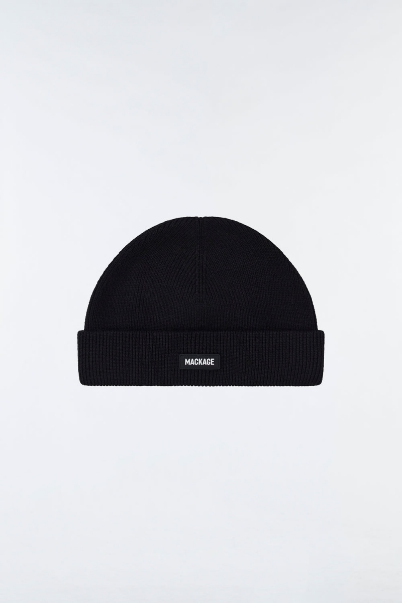 Mackage Mason Double-Face Merino Toque Mössa Herr Svarta | EZAMR-2530