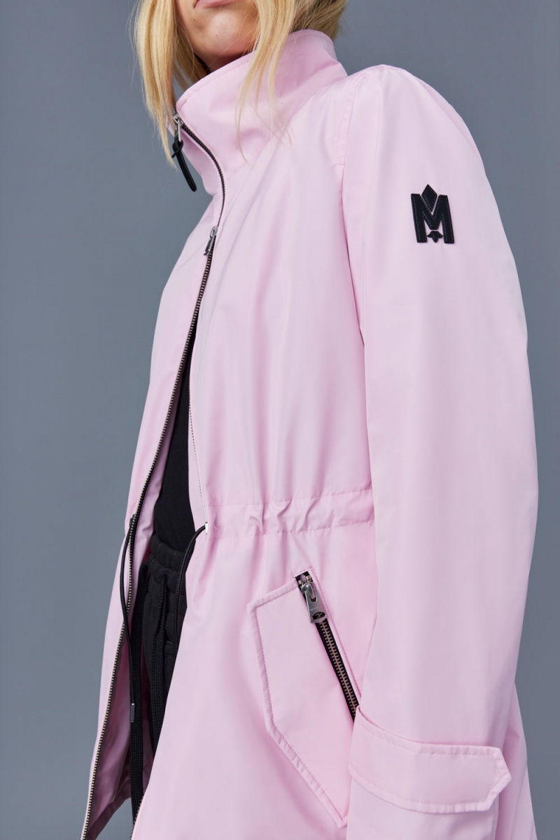 Mackage Melany 2-In-1 Removable Bib Regnjackor Dam Rosa | WDZFU-4760