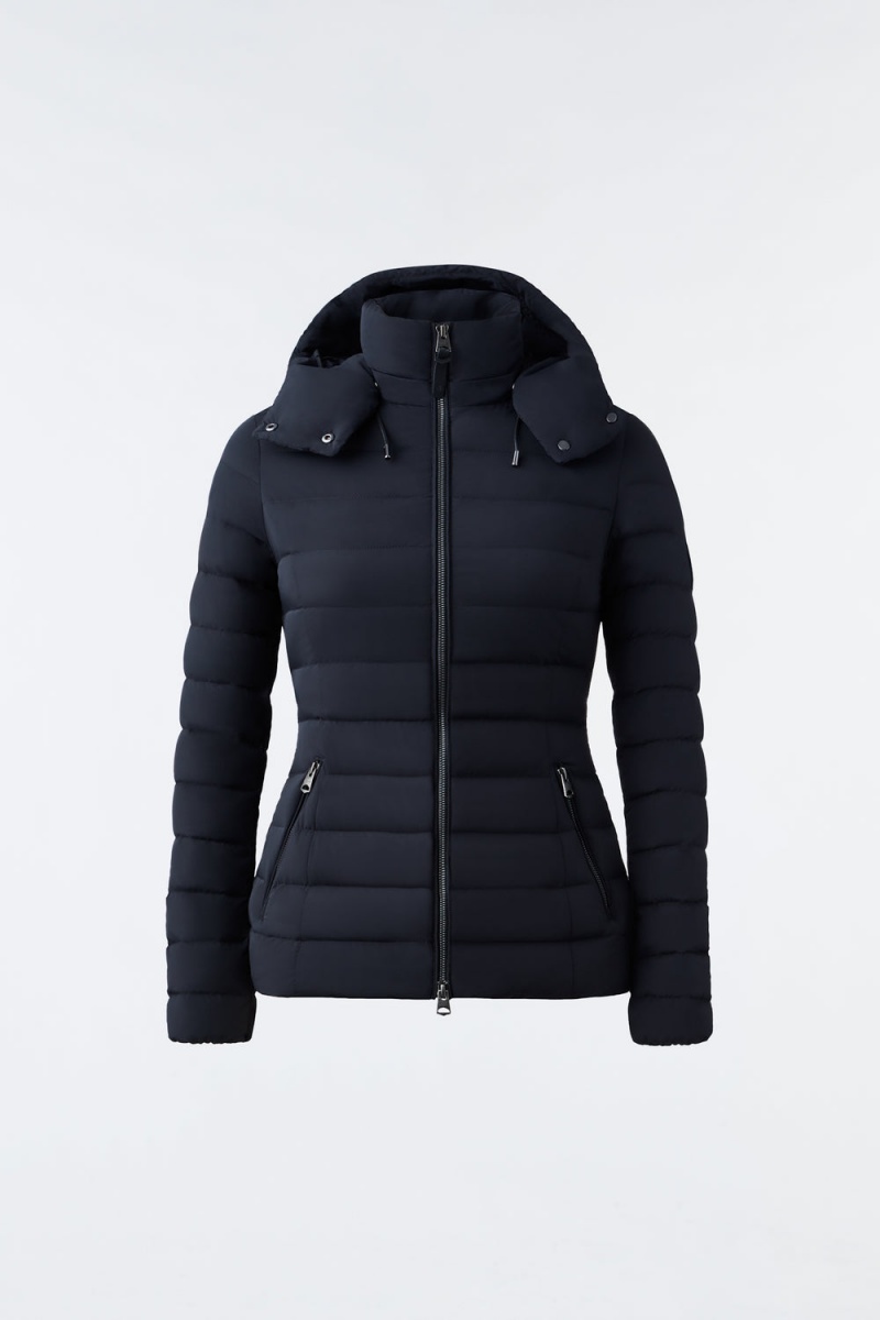 Mackage Michi Agile-360 Stretch Light Hood Dunjackor Dam Svarta | ICZWM-9382