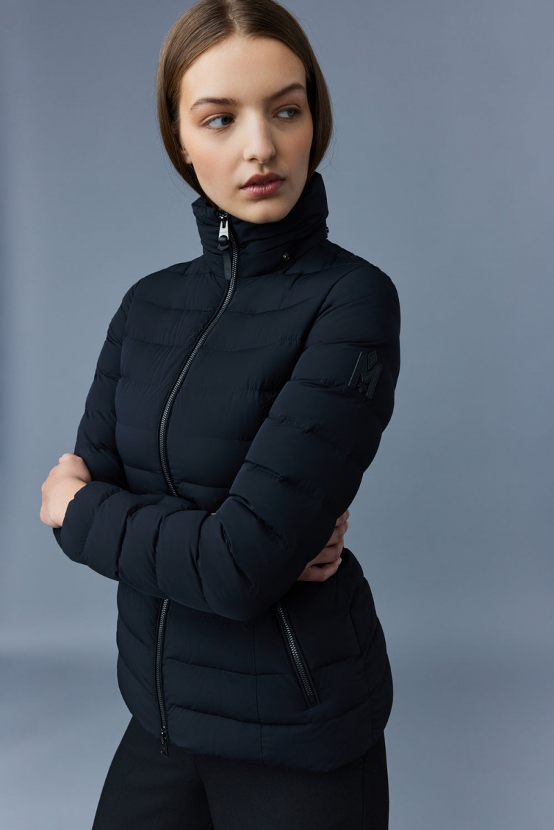 Mackage Michi Agile-360 Stretch Light Hood Dunjackor Dam Svarta | ICZWM-9382