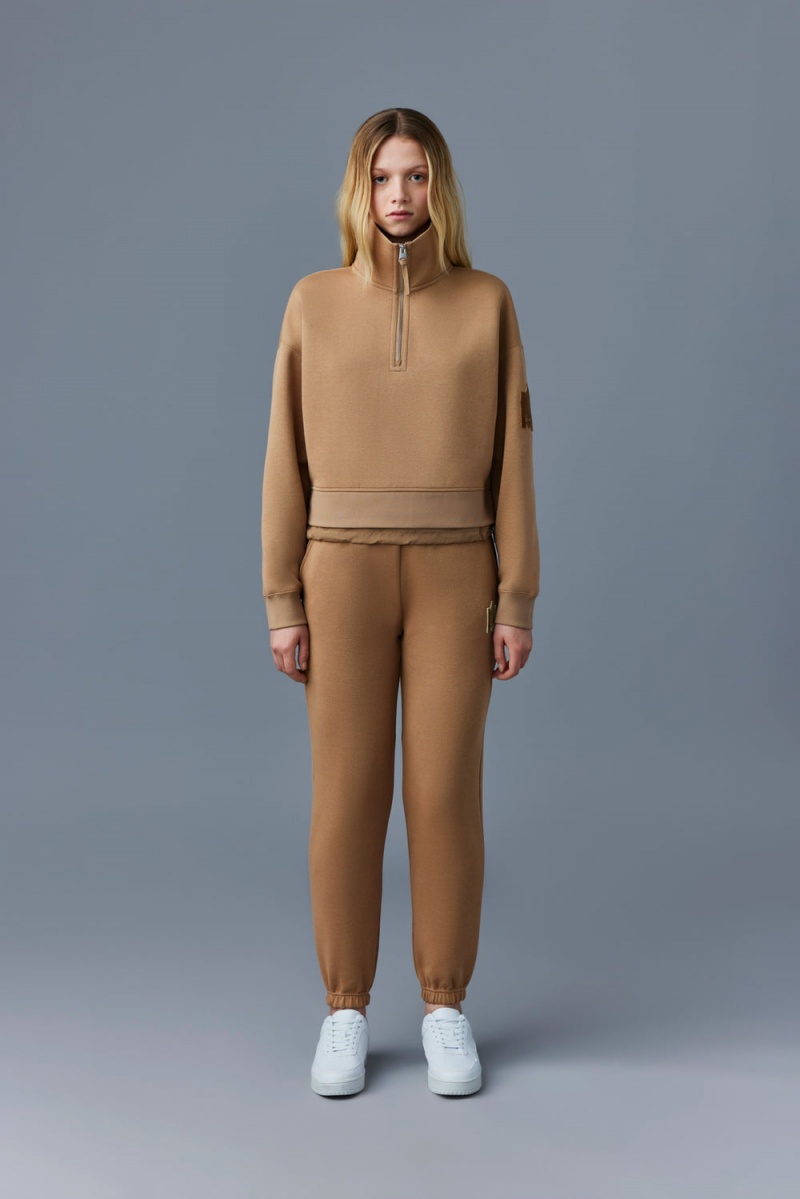 Mackage Monroe Double-Face Jersey Pullover Dam Bruna | HUFGO-4598