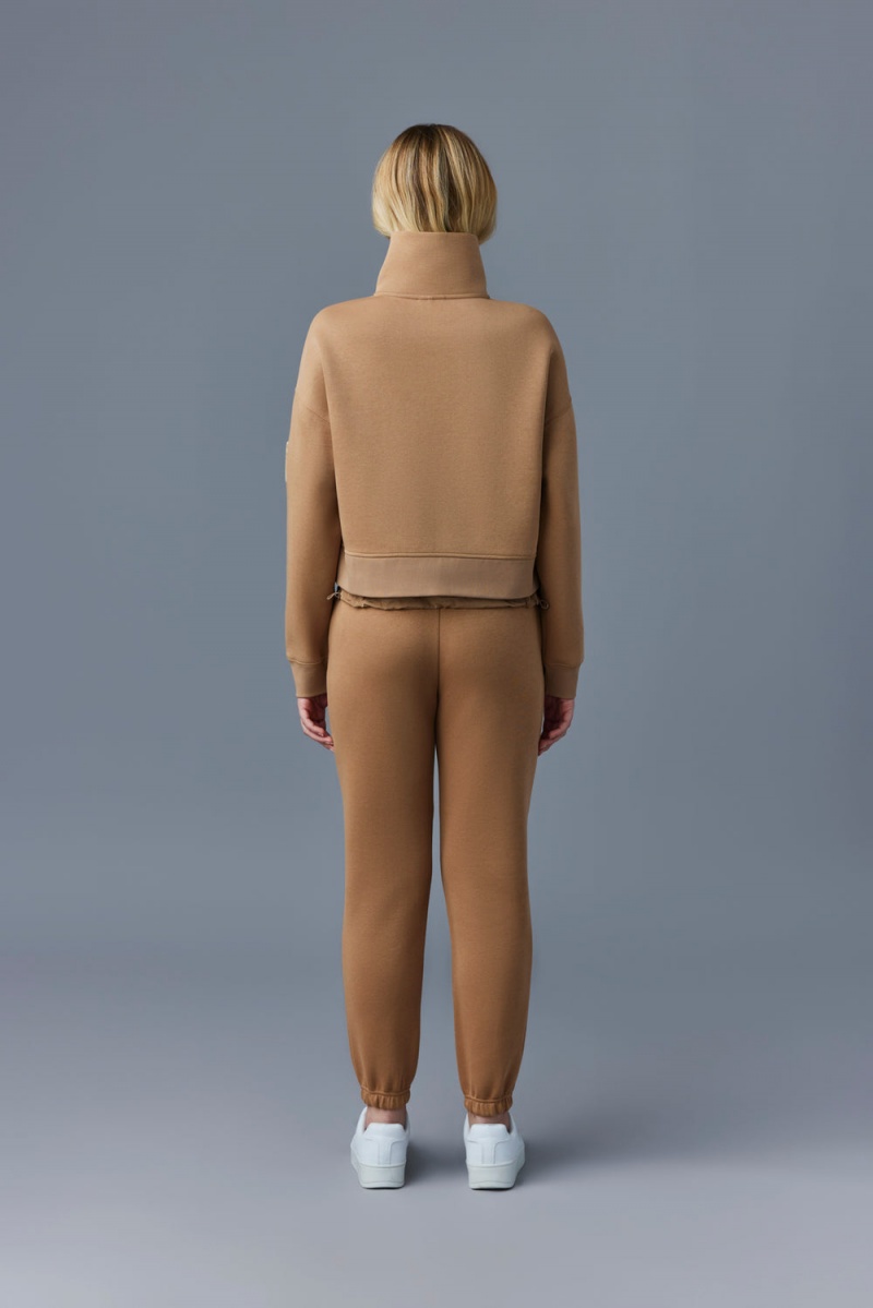 Mackage Monroe Double-Face Jersey Pullover Dam Bruna | HUFGO-4598