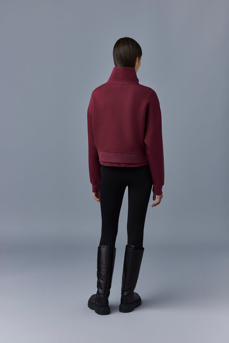 Mackage Monroe Double-Face Jersey Pullover Dam Röda | VQJYL-1359