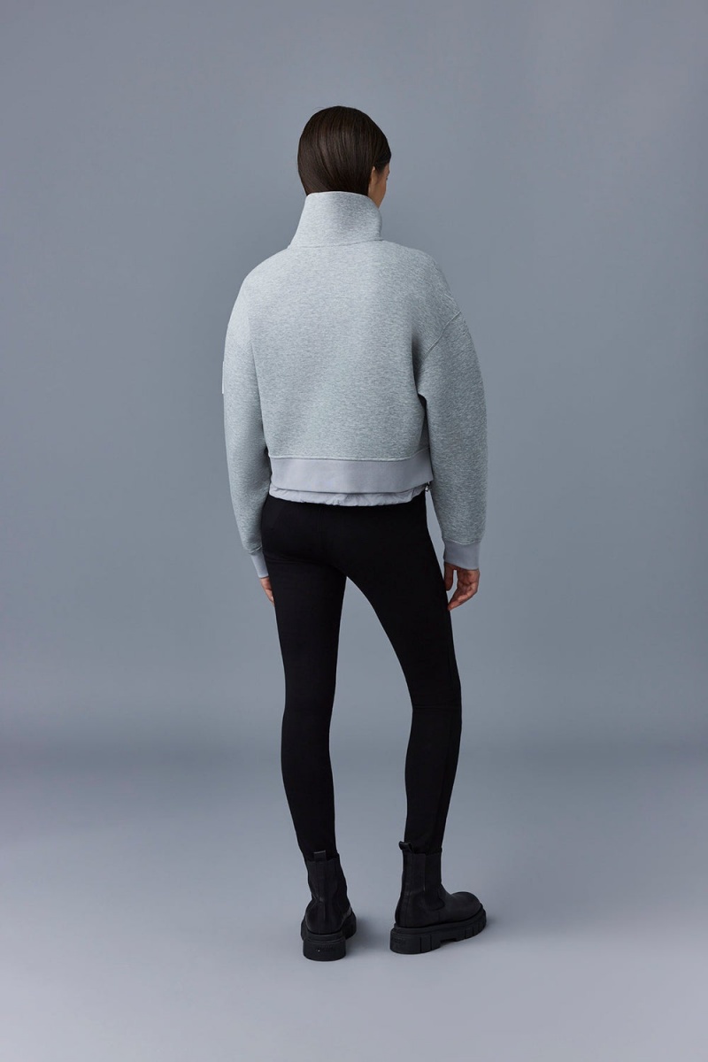 Mackage Monroe Double-Face Jersey Pullover Dam Grå | PTICZ-6014
