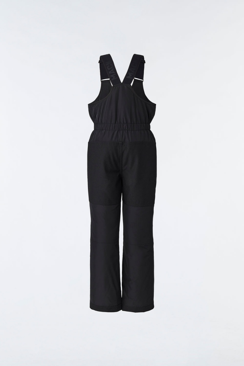 Mackage Myron Salopette Removable Suspenders Byxor Barn Svarta | BJPYU-9047