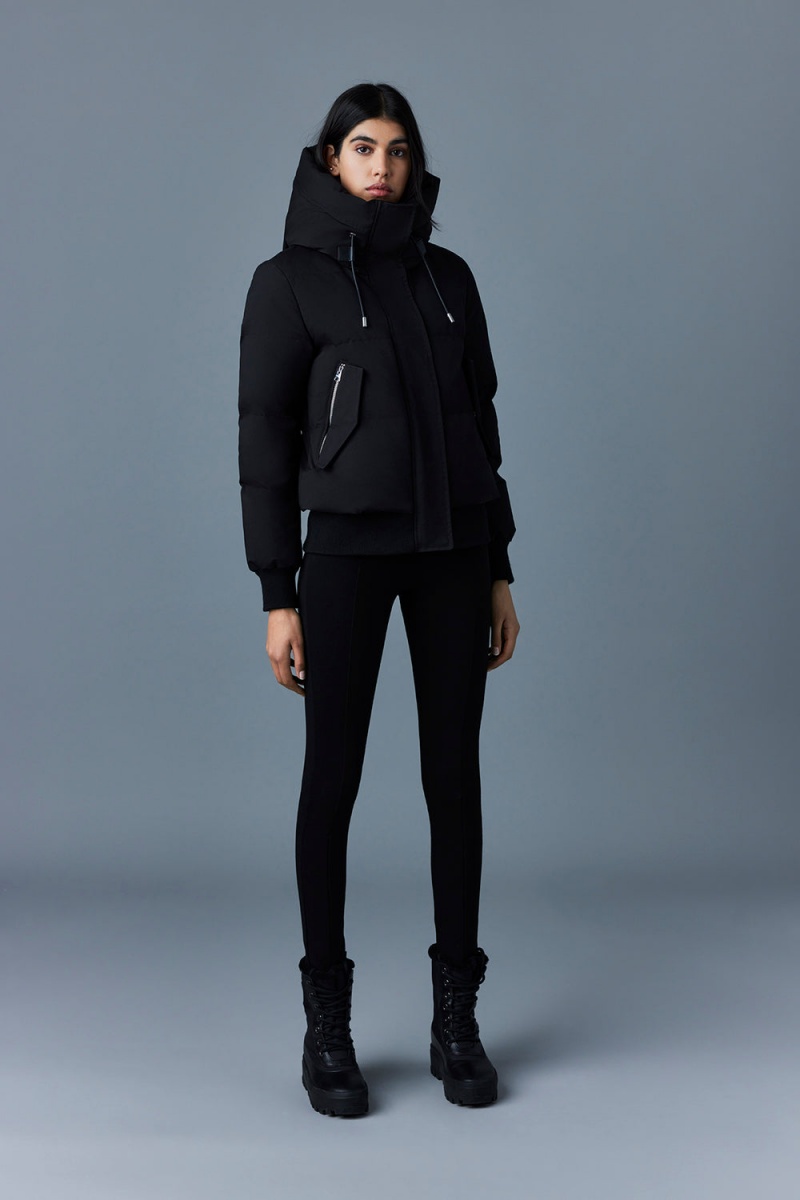 Mackage Nefi-Nf Nordich Tech Hood Dunjackor Dam Svarta | RLWHP-4850