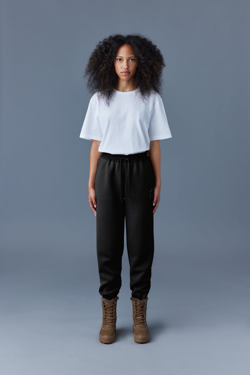 Mackage Nev Double-Face Jersey Sweatpants Dam Svarta | RVFPM-4265
