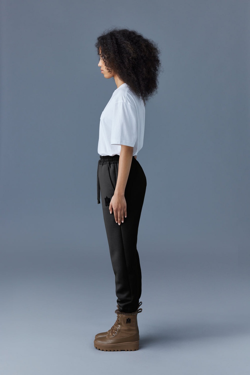 Mackage Nev Double-Face Jersey Sweatpants Dam Svarta | RVFPM-4265