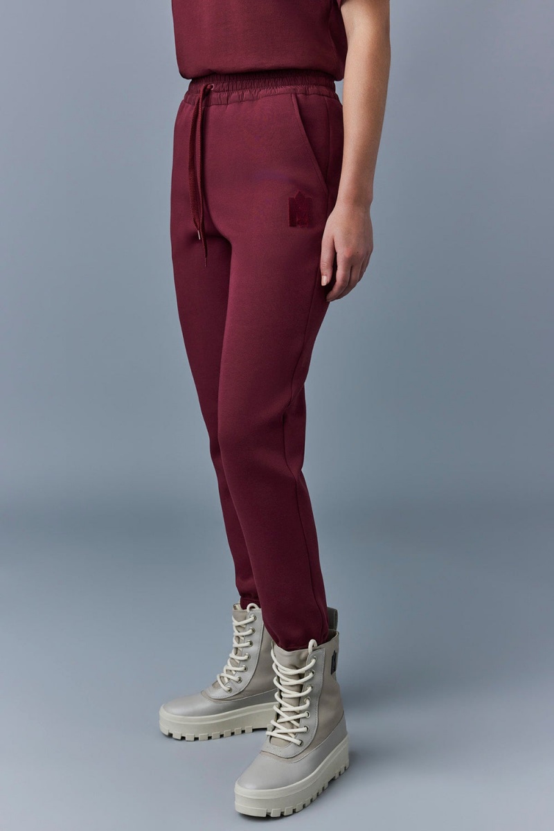 Mackage Nev Double-Face Jersey Sweatpants Dam Röda | XGUQZ-8937