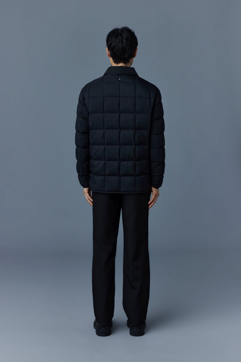 Mackage Osmond Matte Light Overshirt Dunjackor Herr Svarta | MAFIN-3259