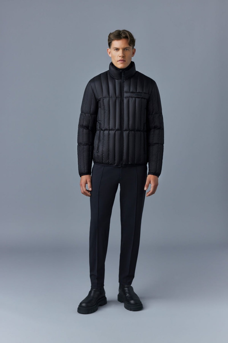 Mackage Philip Translucent Ripstop Light Dunjackor Herr Svarta | AOMLW-0891