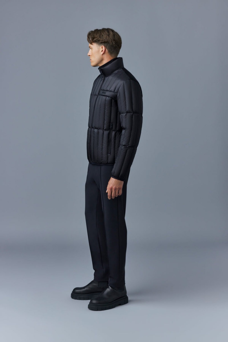 Mackage Philip Translucent Ripstop Light Dunjackor Herr Svarta | AOMLW-0891