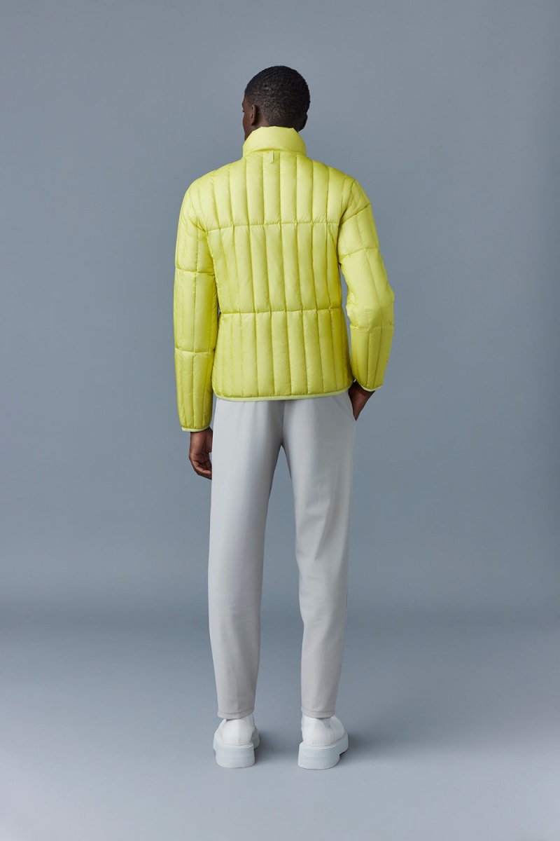 Mackage Philip Translucent Ripstop Light Dunjackor Herr Gula | SUGTK-0178