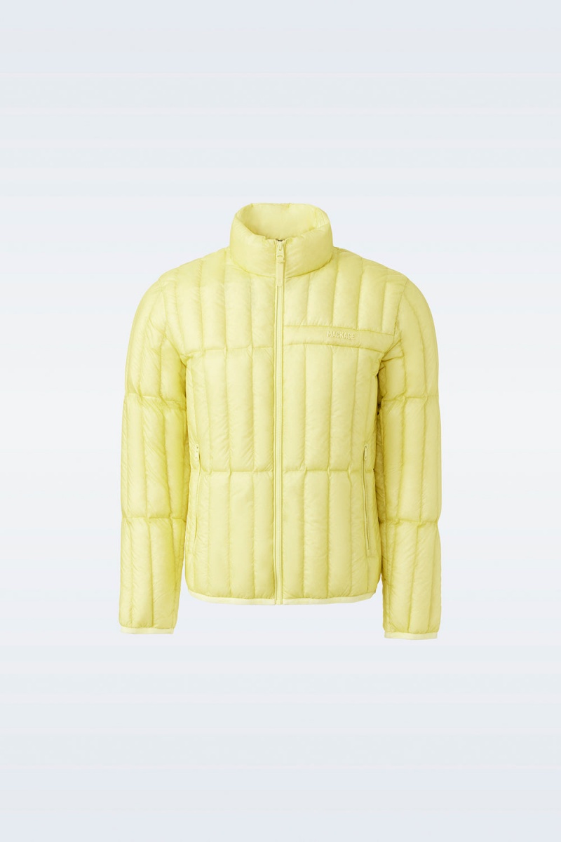 Mackage Philip Translucent Ripstop Light Dunjackor Herr Gula | SUGTK-0178