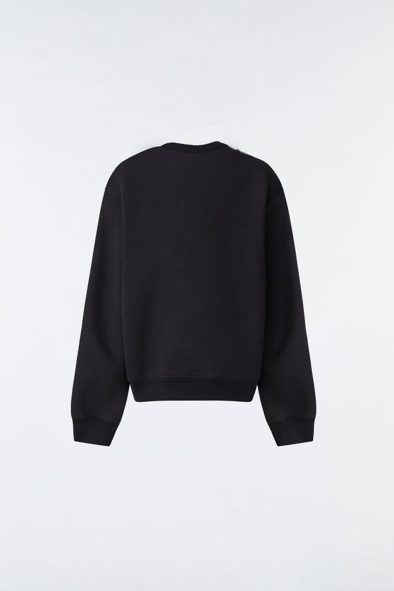 Mackage Rio Double-Face Jersey Wordmark Tröjor Barn Svarta | RAYEX-1907