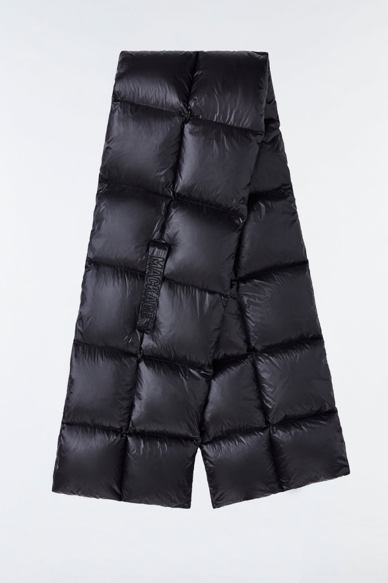 Mackage River Lustrous Light Down Halsduk Dam Svarta | PRNJH-4197