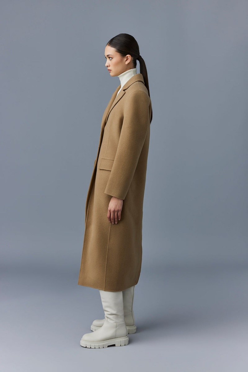 Mackage Ruth Double-Face Ull Long Rockar Dam Bruna | OLNUW-3274