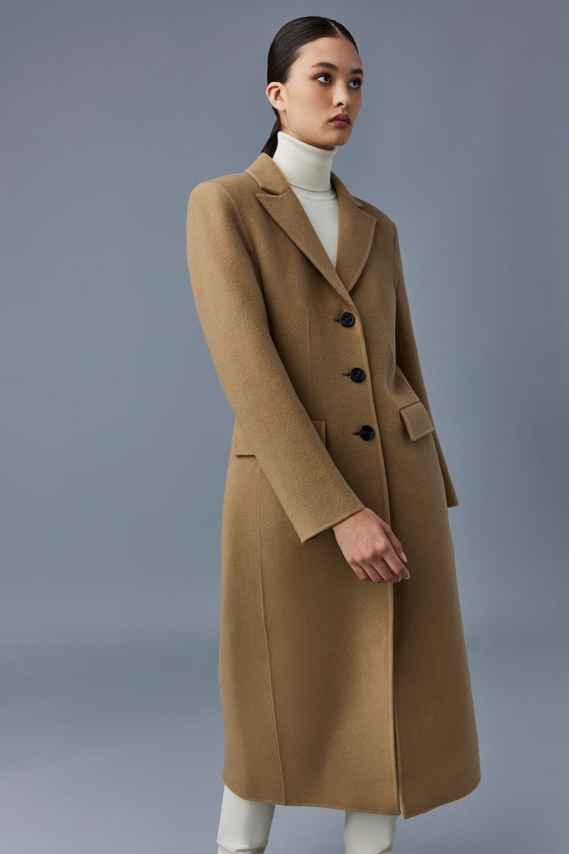 Mackage Ruth Double-Face Ull Long Rockar Dam Bruna | OLNUW-3274