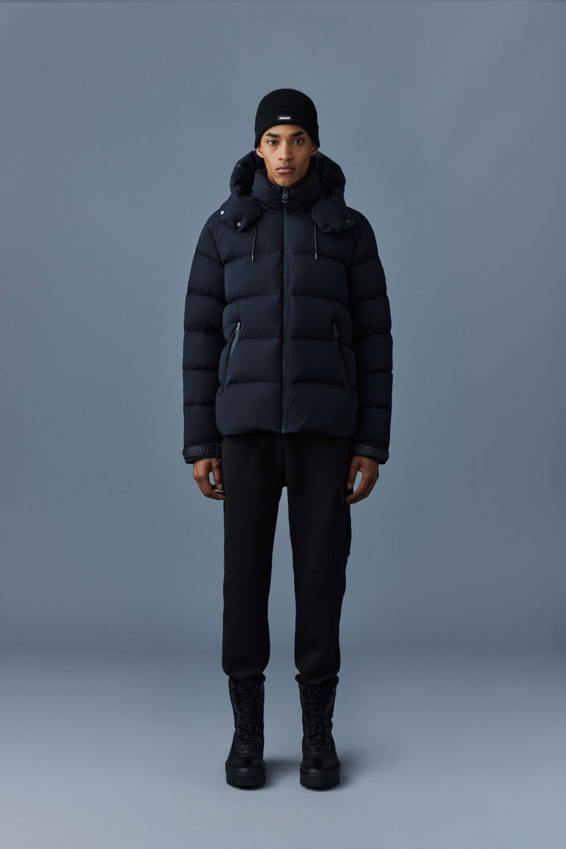 Mackage Samuel Stretch Light Hood Dunjackor Herr Svarta | ANBLH-6802