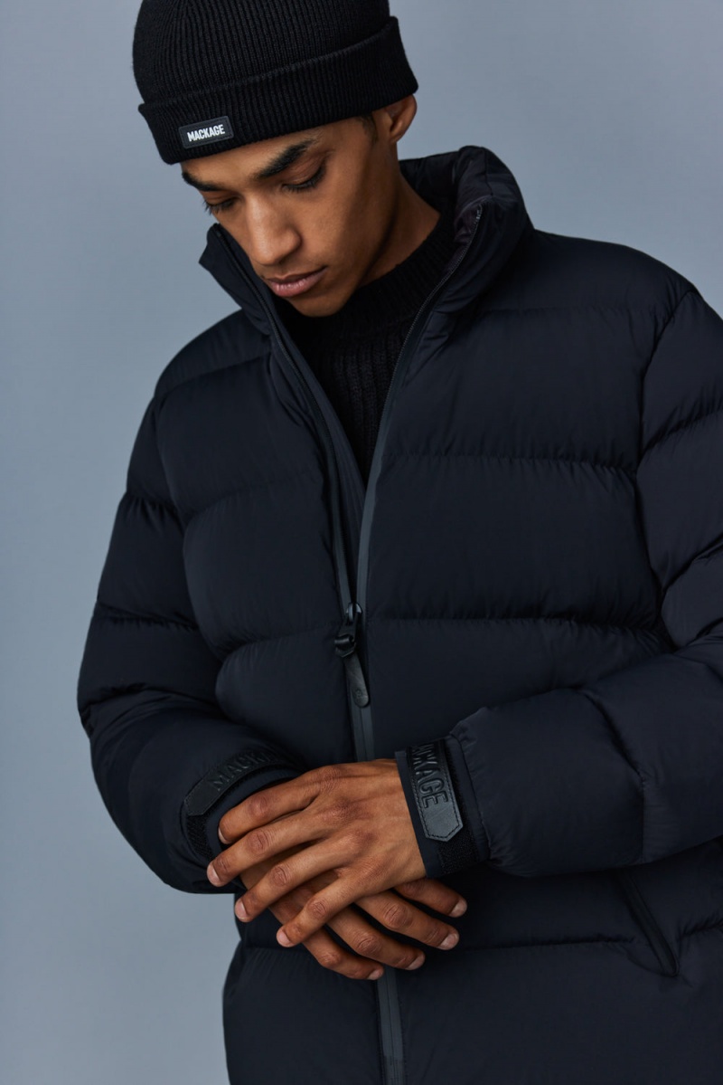 Mackage Samuel Stretch Light Hood Dunjackor Herr Svarta | ANBLH-6802