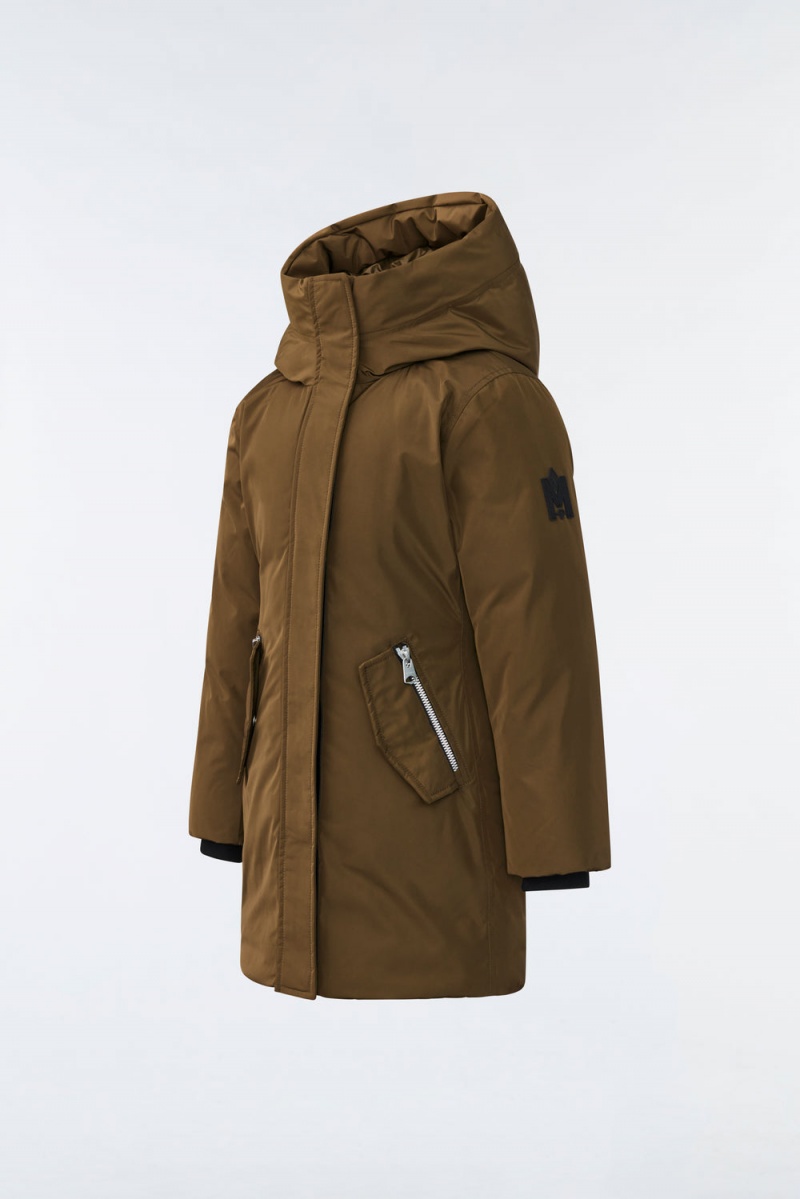 Mackage Shayna 2-In-1 Nano Removable Bib Dunrockar Barn Olivgröna | SLYFR-4853
