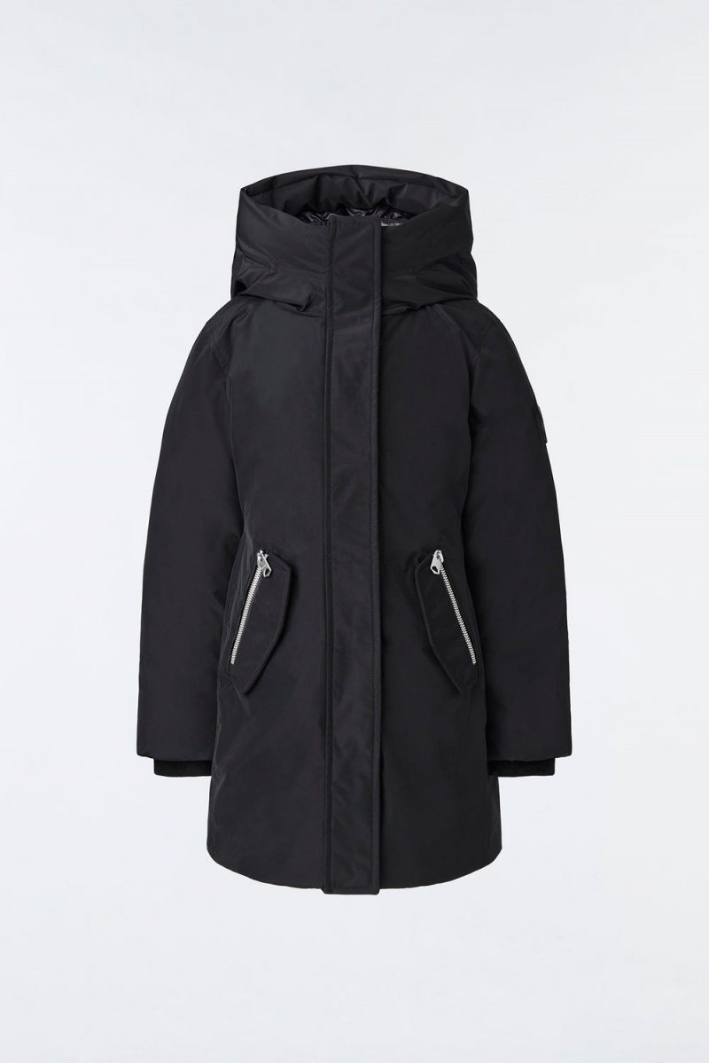 Mackage Shayna 2-In-1 Nano Removable Bib Dunrockar Barn Svarta | DZRWG-1896