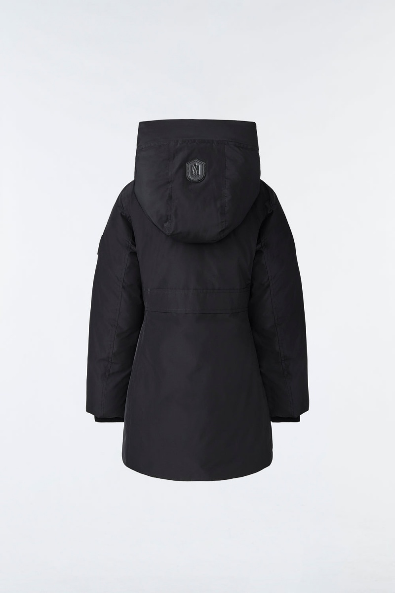 Mackage Shayna 2-In-1 Nano Removable Bib Dunrockar Barn Svarta | YAFCB-4962
