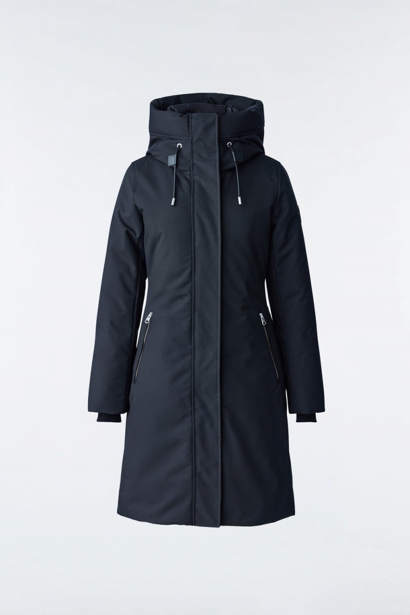 Mackage Shiloh 2-In-1 Fitted Removable Bib Dunrockar Dam Svarta | KSJZY-4615