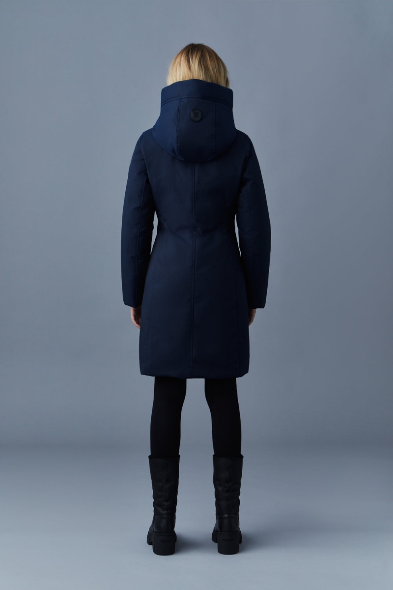 Mackage Shiloh 2-In-1 Fitted Removable Bib Dunrockar Dam Marinblå | EIMSQ-5403