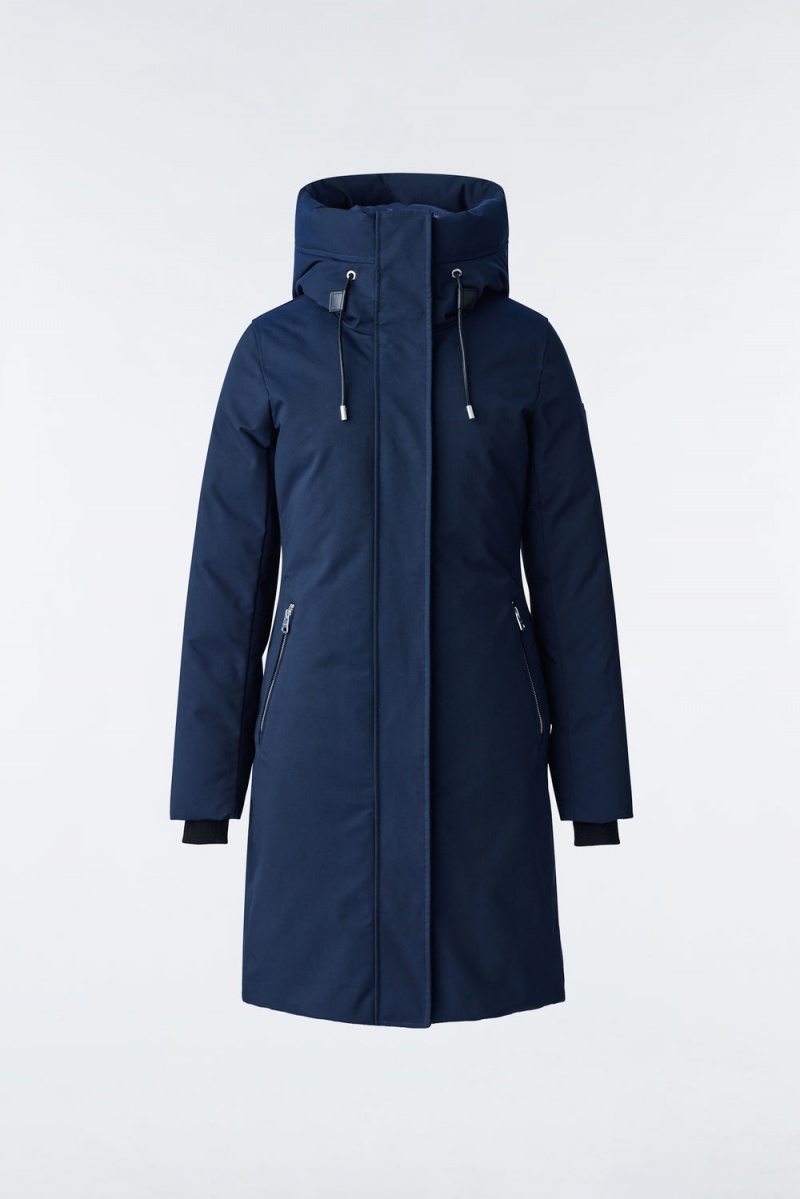 Mackage Shiloh 2-In-1 Fitted Removable Bib Dunrockar Dam Marinblå | EIMSQ-5403