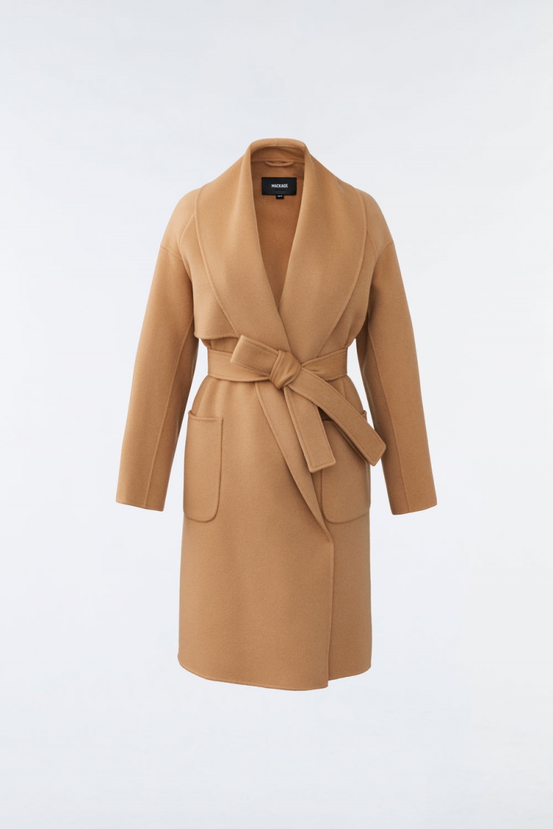 Mackage Thalia Double-Face Ull Robe Rockar Dam Bruna | VFIPZ-6289