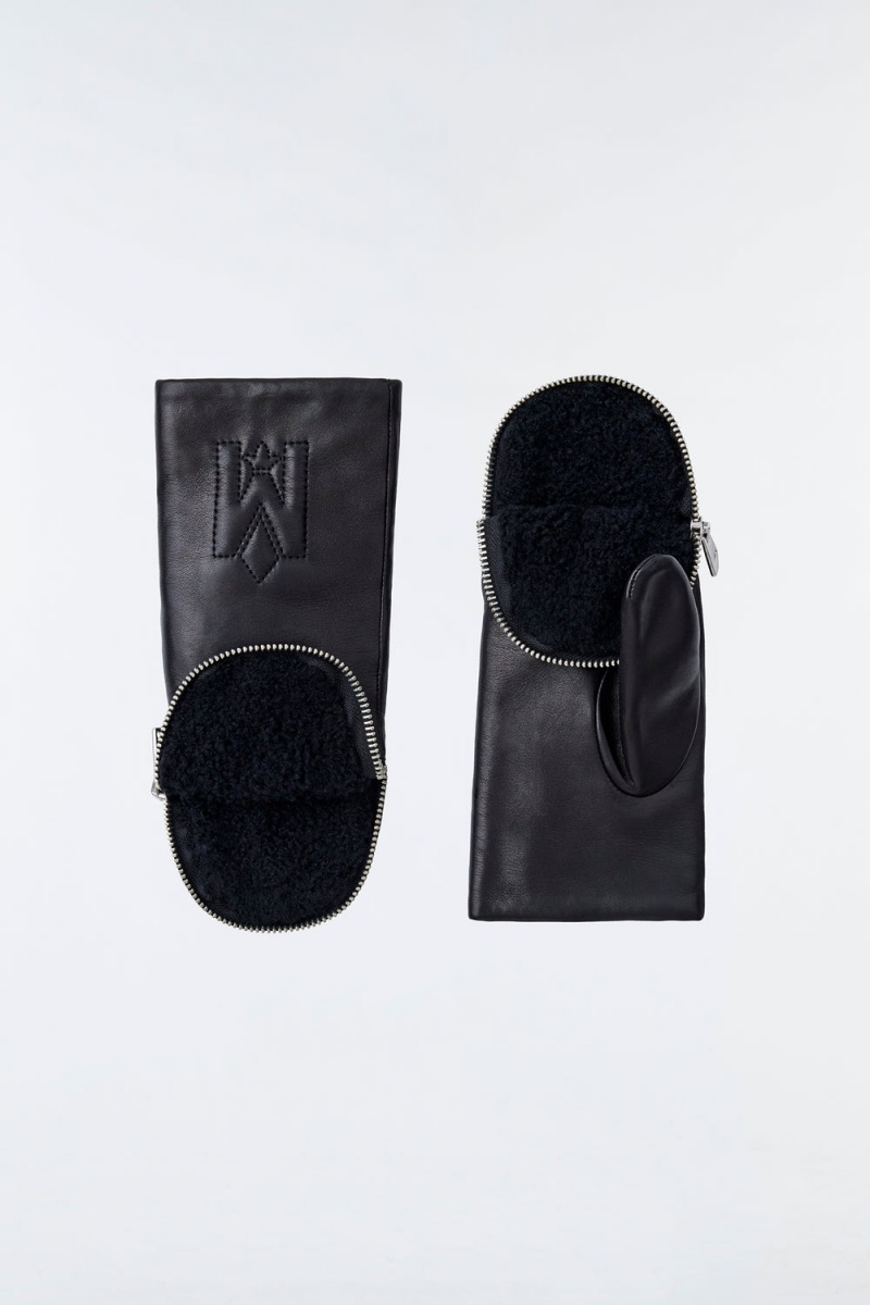 Mackage Tyresa Shearling-Fodrade Mittens Handskar Dam Svarta | FNZHV-5264