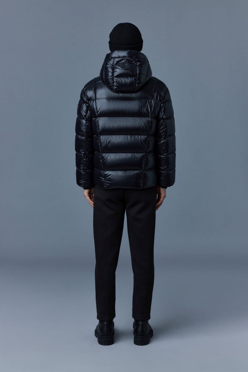Mackage Victor Lustrous Light Hood Dunjackor Herr Svarta | OFWRY-9350