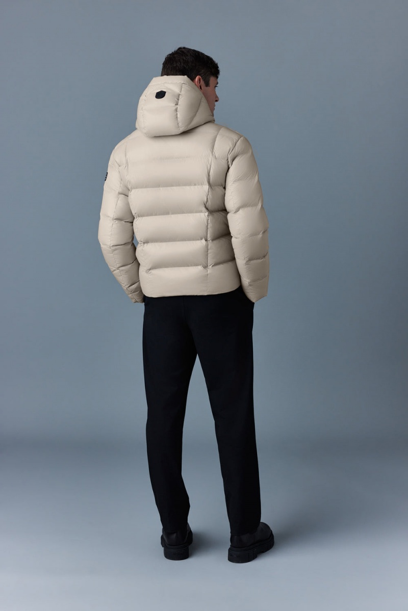 Mackage Victor Lustrous Light Hood Dunjackor Herr Beige | KELWF-0794