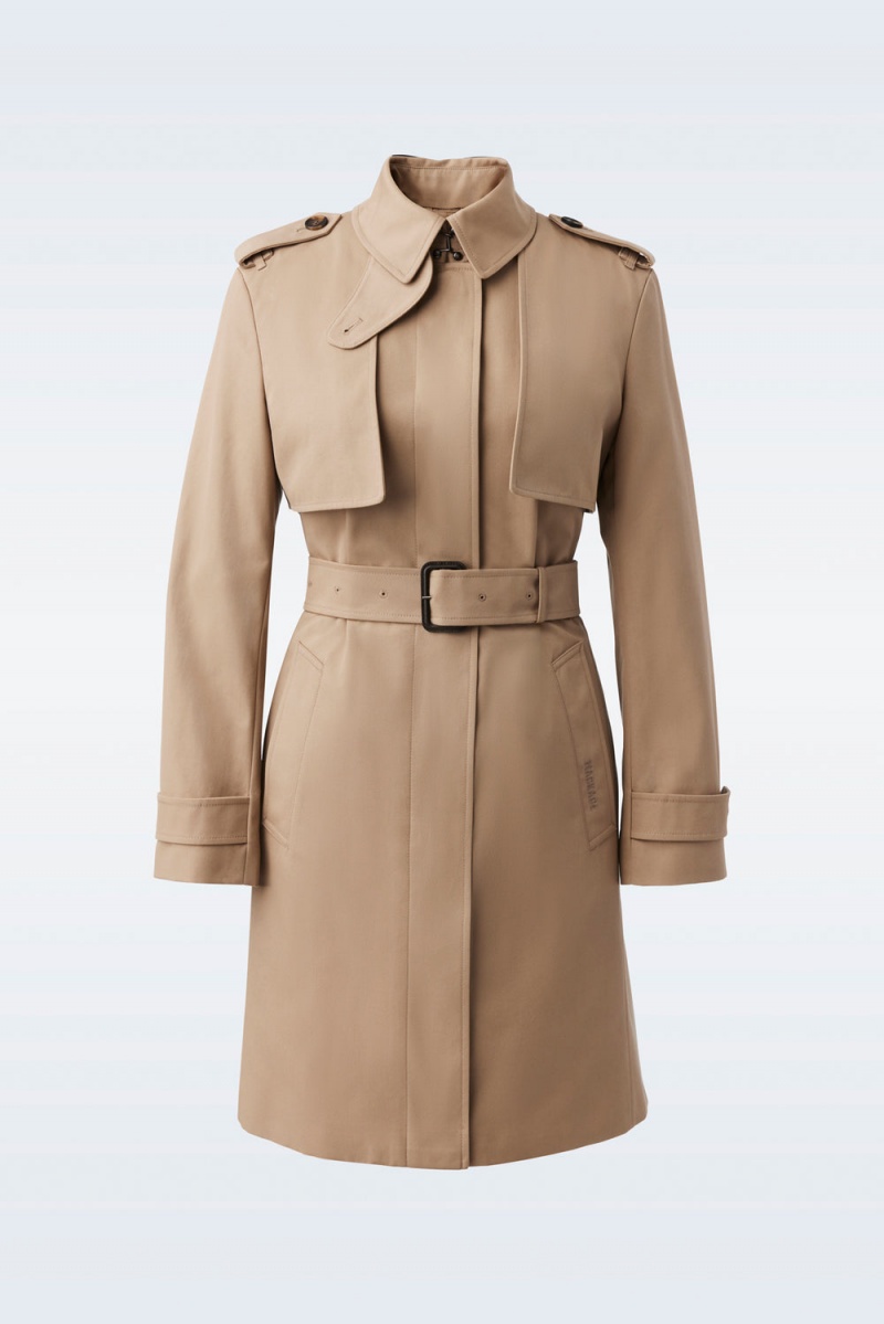 Mackage Winn 2-In-1 Klassiska Trenchcoat Dam Beige | UCRFI-4702
