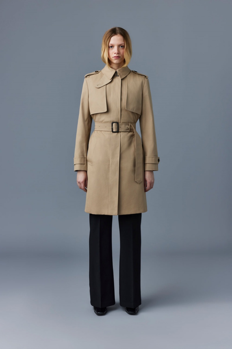 Mackage Winn 2-In-1 Klassiska Trenchcoat Dam Beige | UCRFI-4702