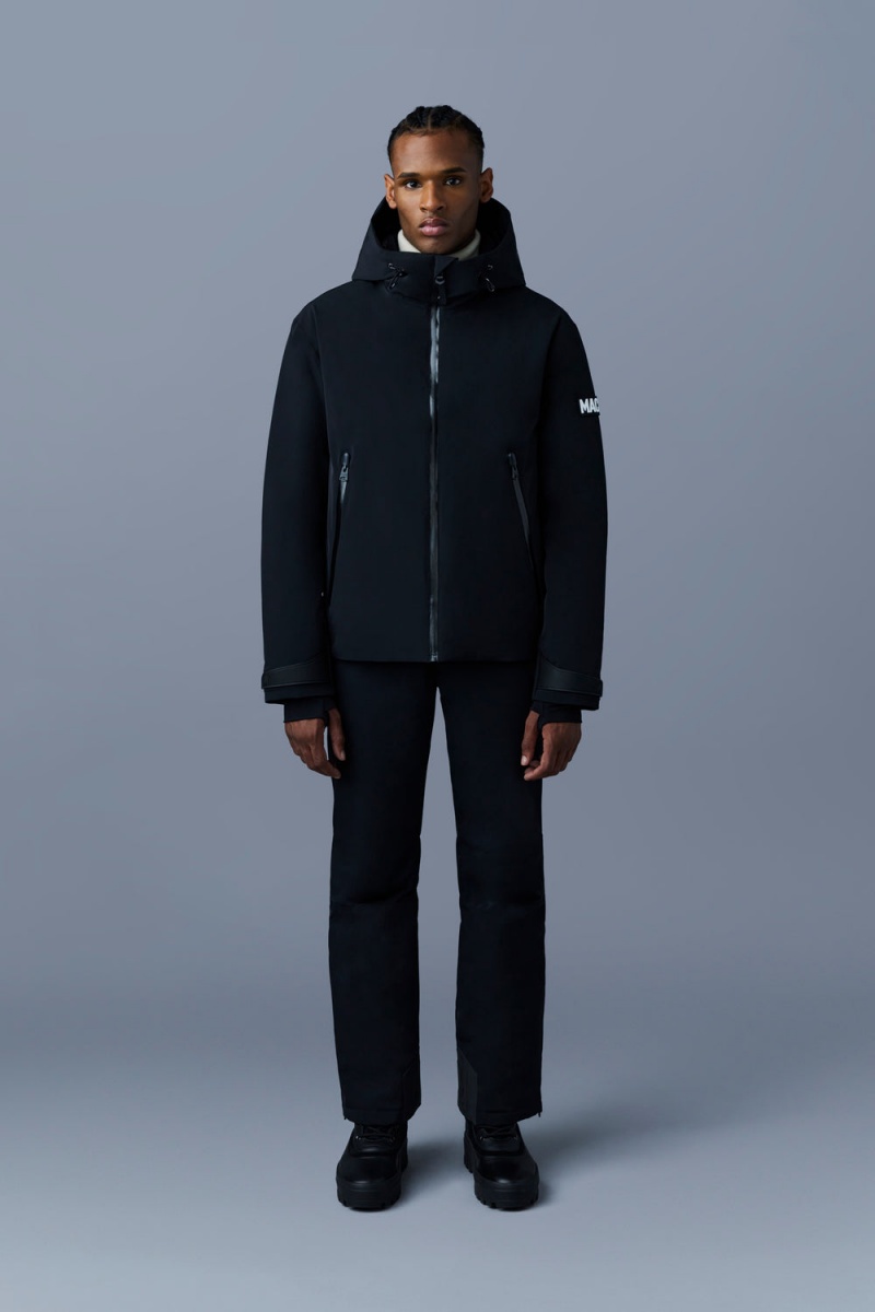 Mackage Yukio Ski Hood Dunjackor Herr Svarta | IRQVZ-8934